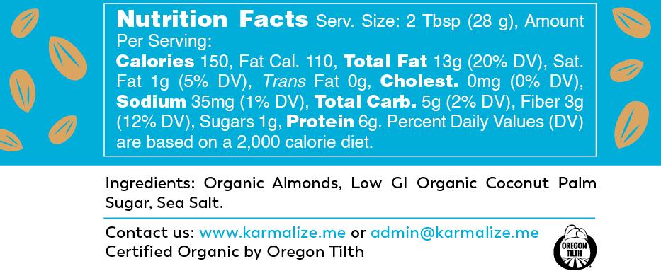 Organic Almond Butter - Freshly Made