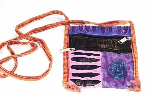 Spiral Cross Body Patchwork Passport Bag