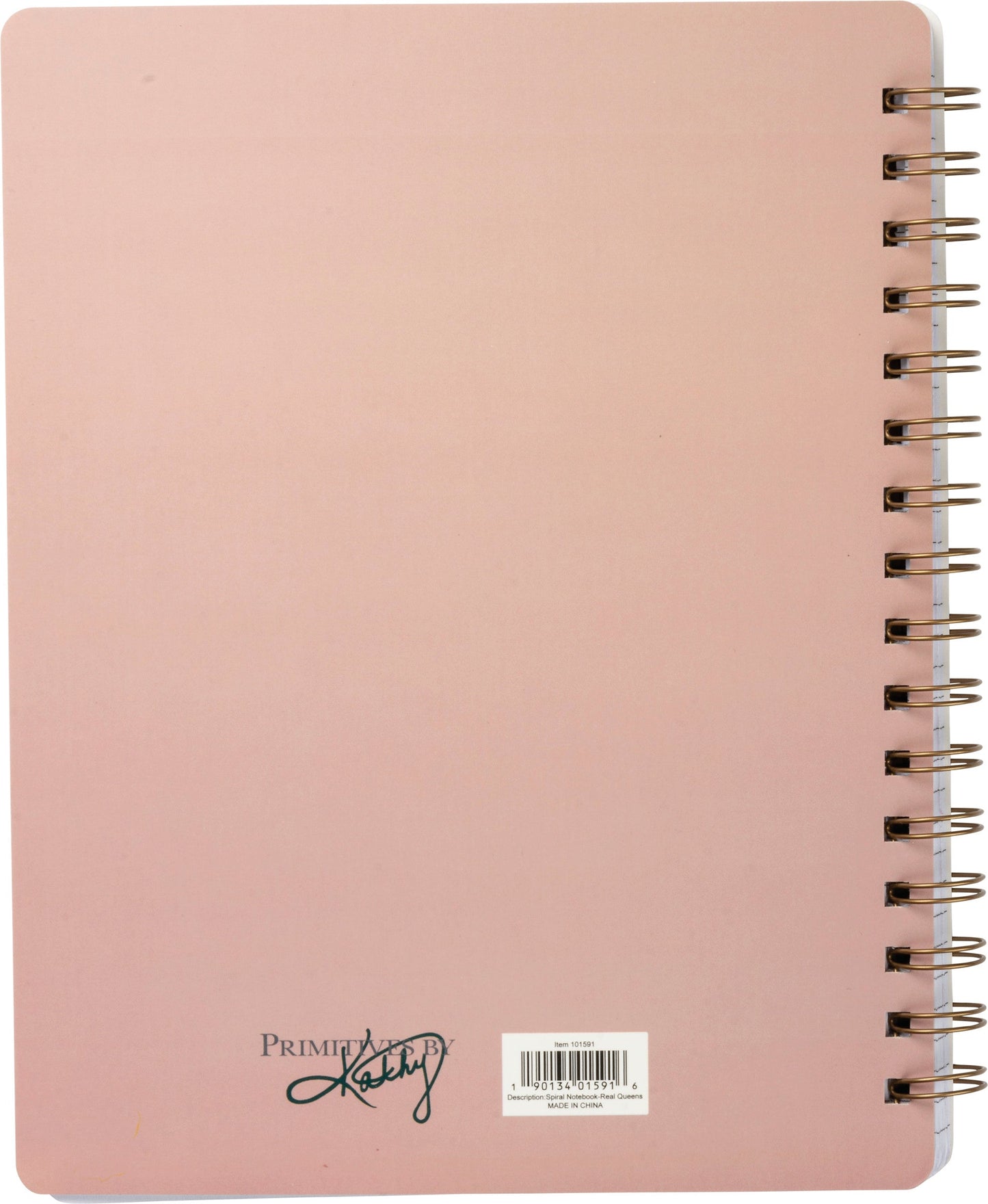 Real Queens Fix Each Other's Crowns Spiral Notebook in Blush Palette |