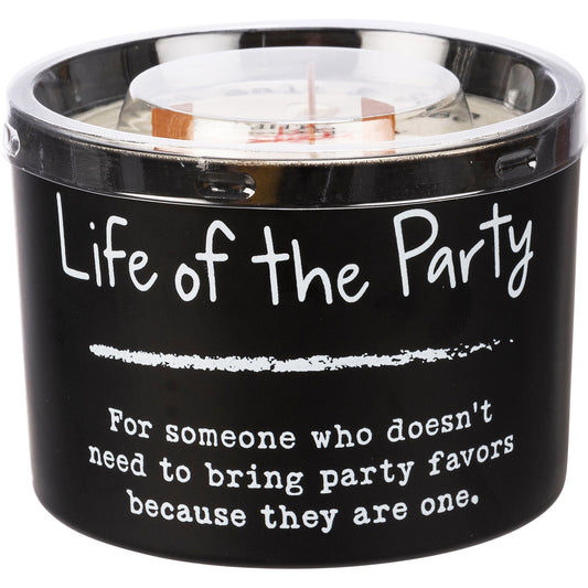 Life Of The Party Jar Candle | Sea Salt And Sage Scent Soy-Based Wax