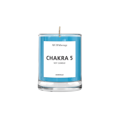 Throat Chakra Meditation Candle