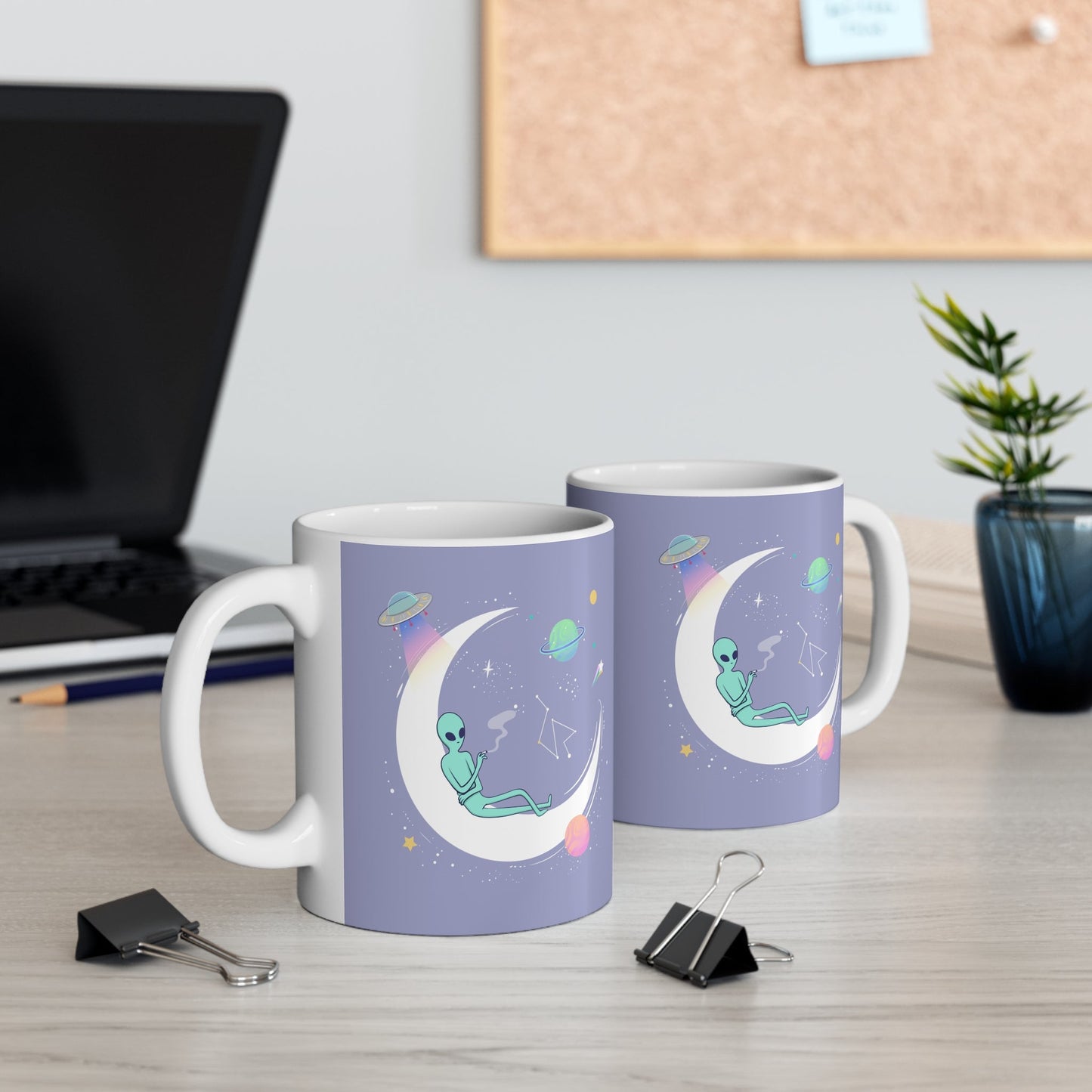 Chilling Alien Purple Mug 11oz