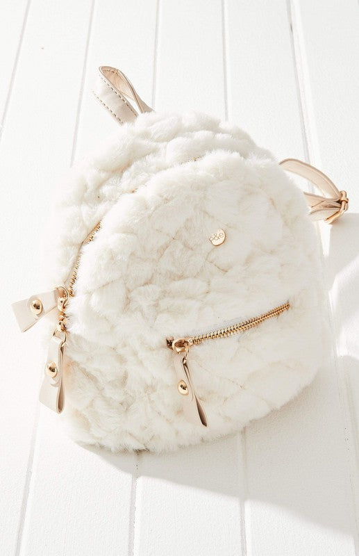 Freycinet Quilted Mini Backpack Vegan Fur