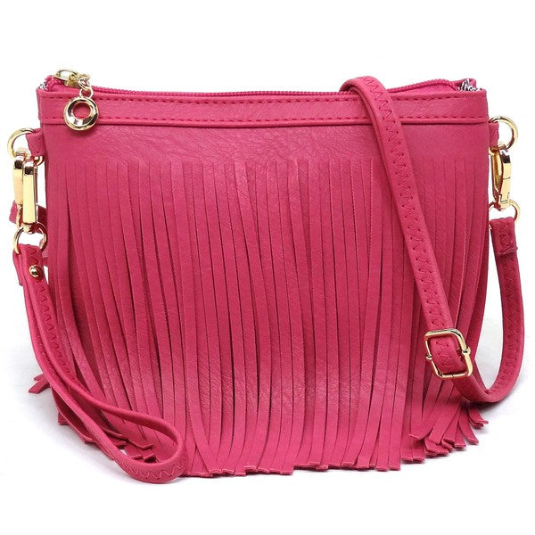 Western Fringe Clutch Cross Body Bag