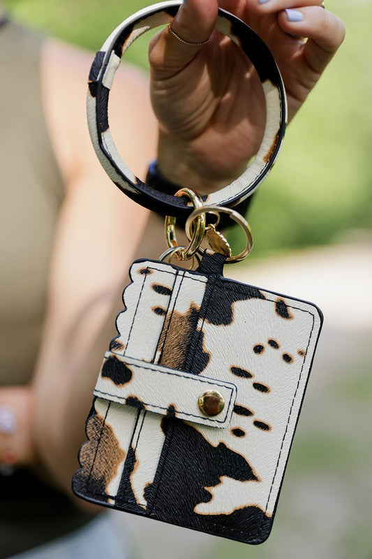 Safari Tassel Cardholder Keychains