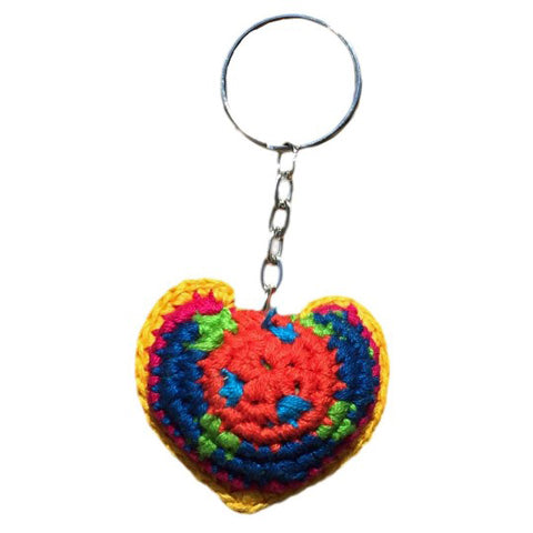 Mayan Heart Key Chain