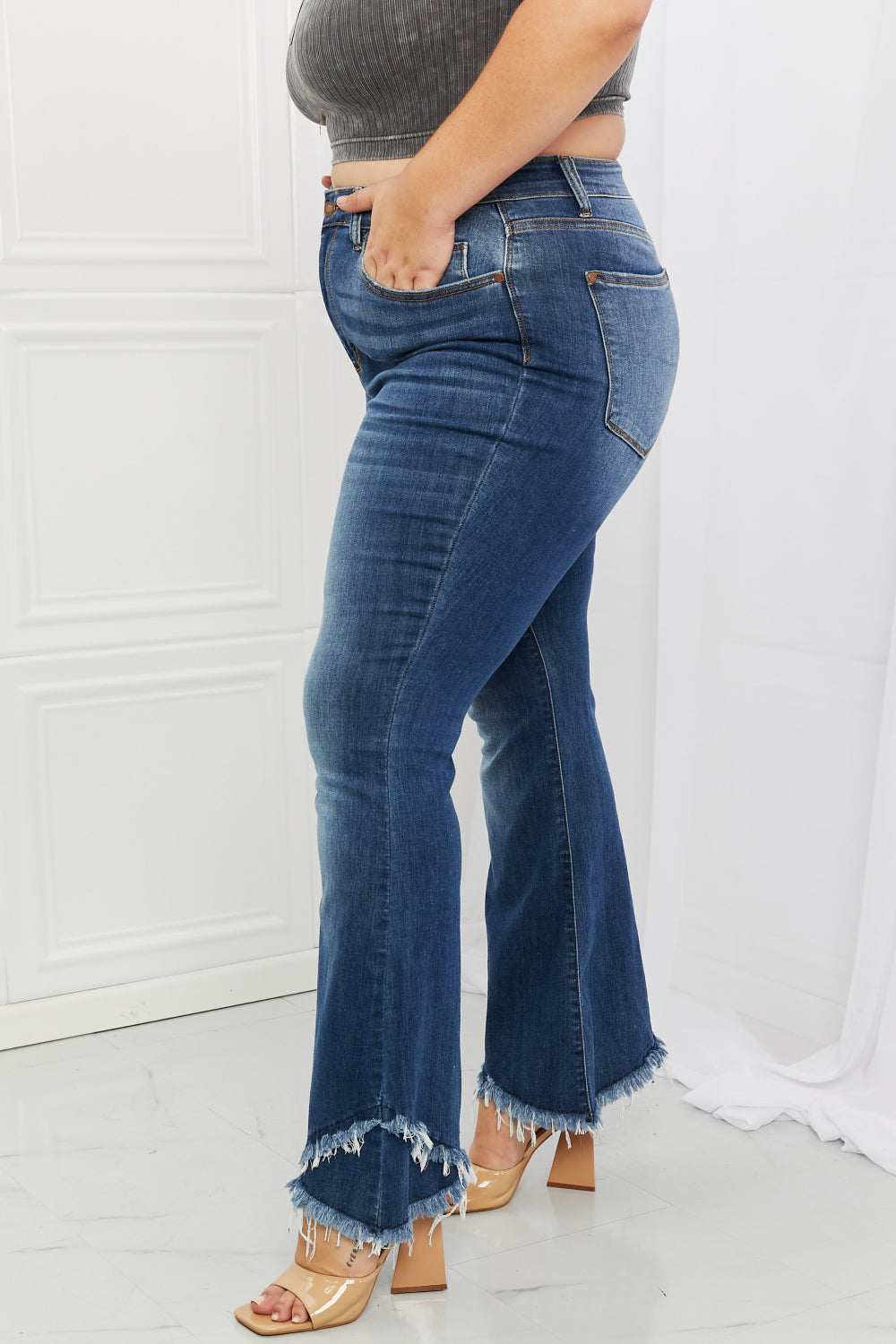 Judy Blue Eve Full Size High Waist Flared Jeans