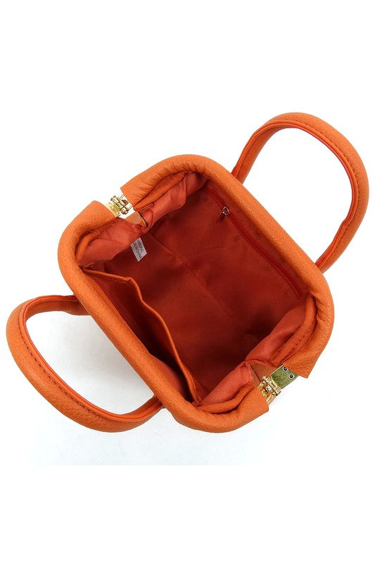 Spring Frame Doctors Satchel Crossbody Bag