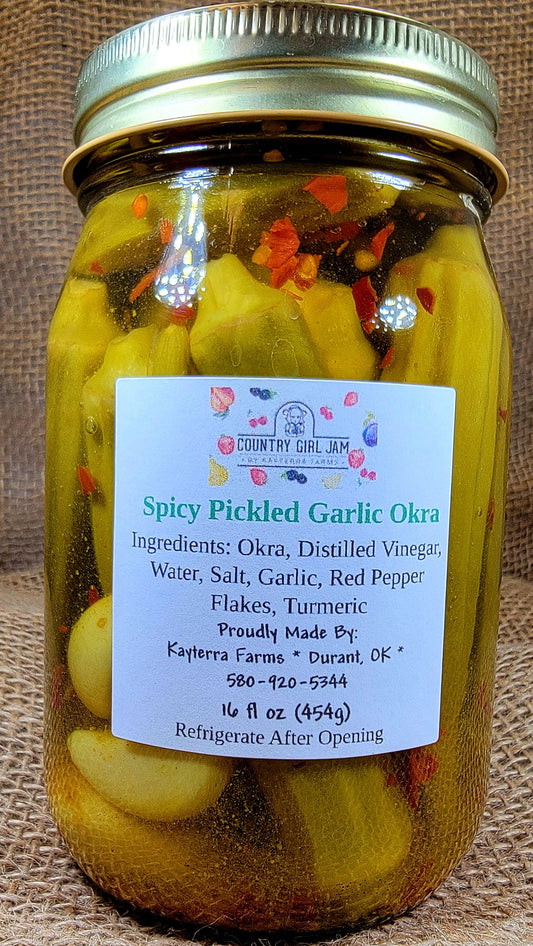 Spicy Pickled Okra