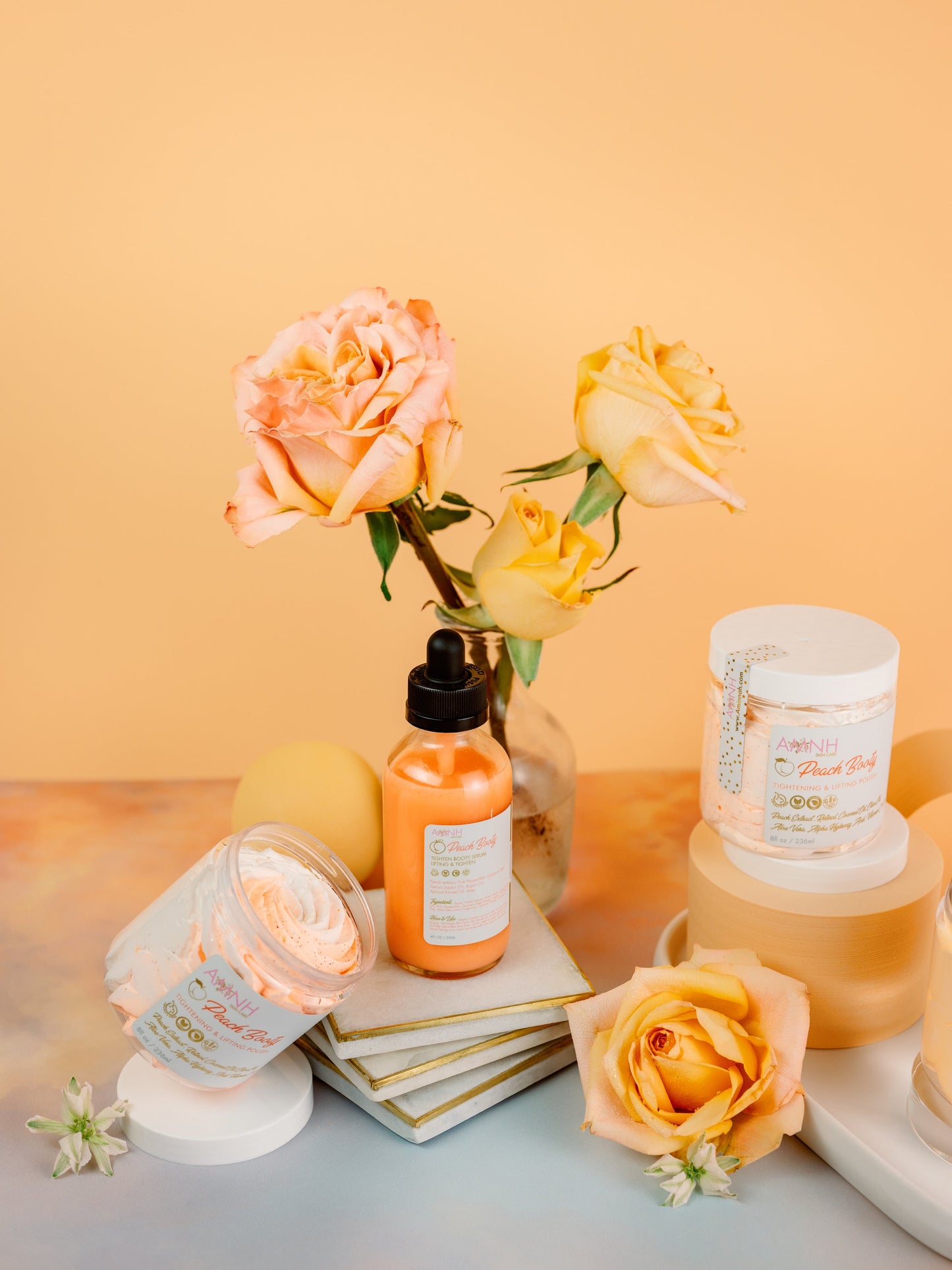 "Peach Booty" Collection |Body Butter| Serum| Sugar Scrub|