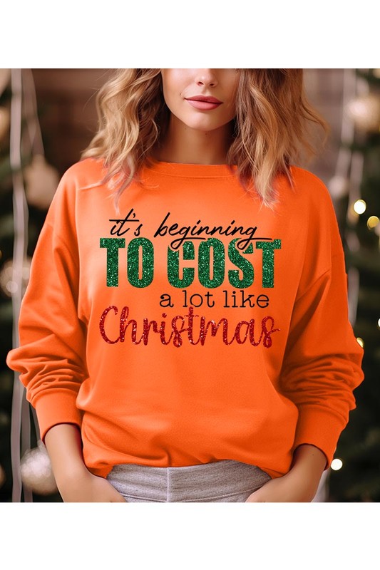 Cost Like Christmas Fleece Sweatshirt