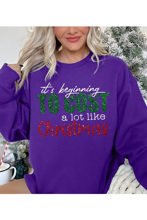 Cost Like Christmas Fleece Sweatshirt