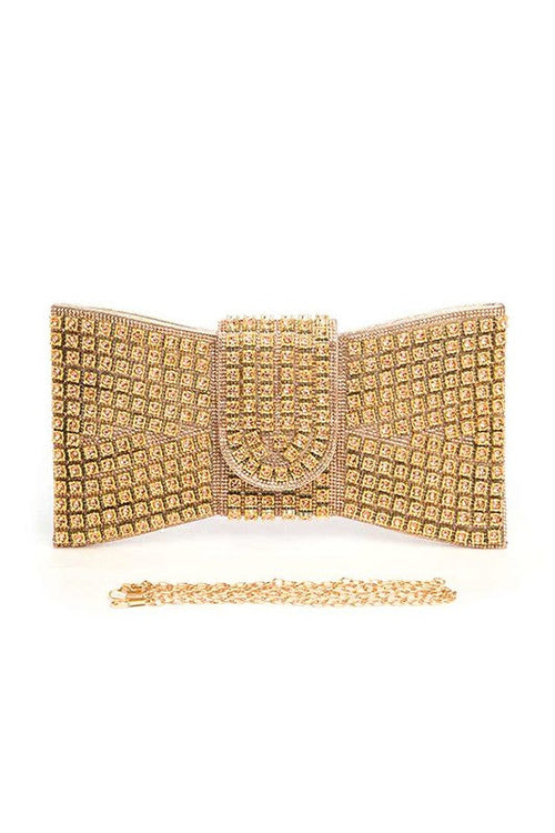 Rhinestone Bowtie Iconic Clutch Bag