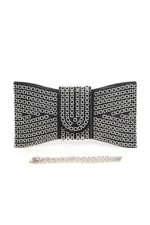 Rhinestone Bowtie Iconic Clutch Bag