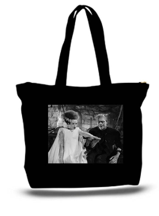 Bride Of Frankenstein Large Tote Grocery & Stuff Bag