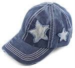 CC Trending Star Messy Bun Pony Cap Women, Teens and Kids Trucker Hats