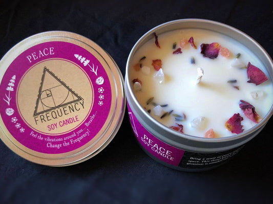 Peace Crystal Natural Soy Candle