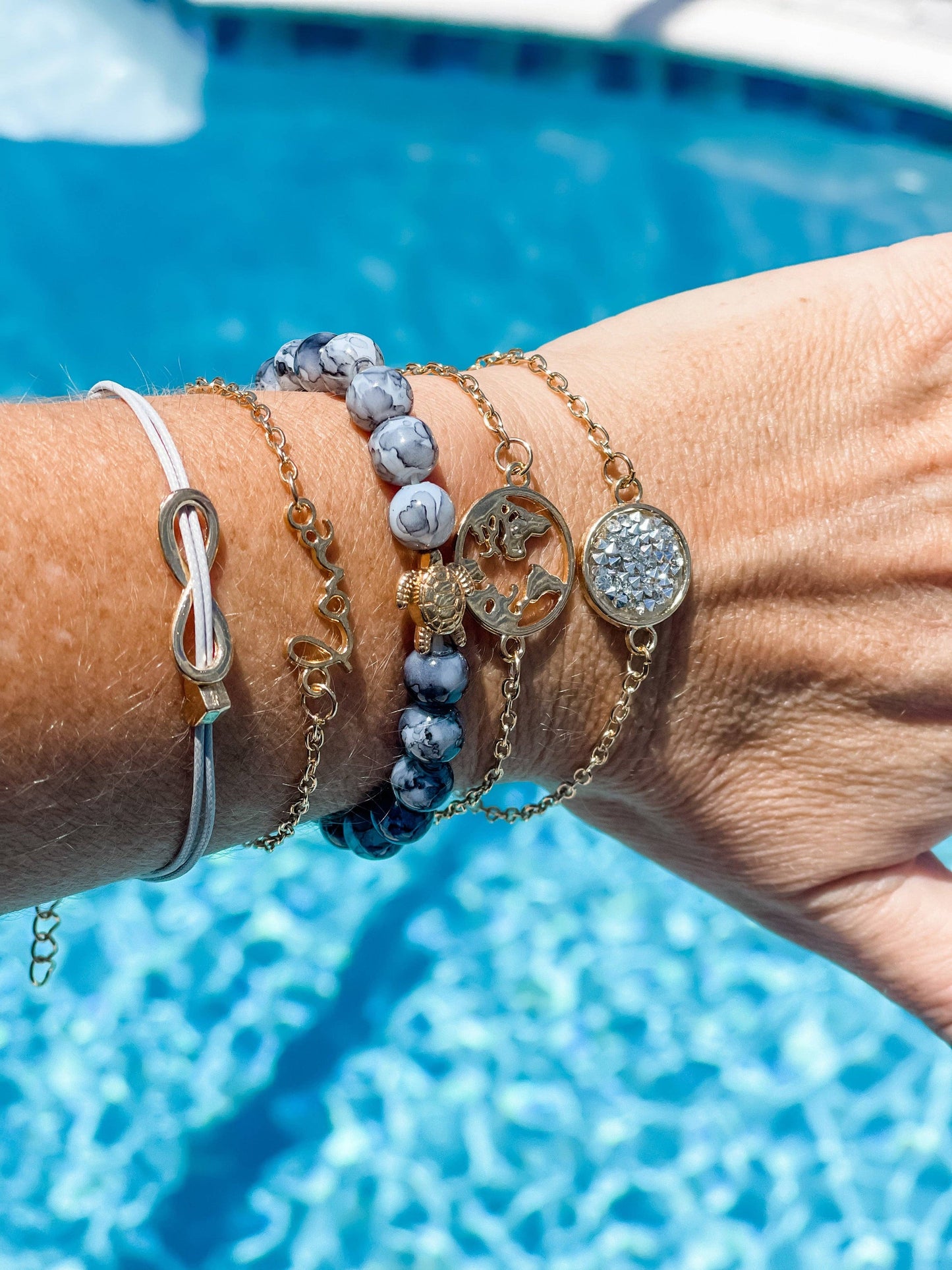 "Ocean World" 5-Piece Bracelet Set