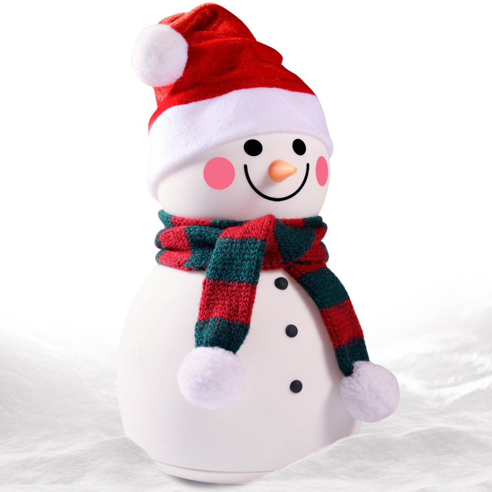 Christmas Snowman Music Night Light Rechargeable Portable