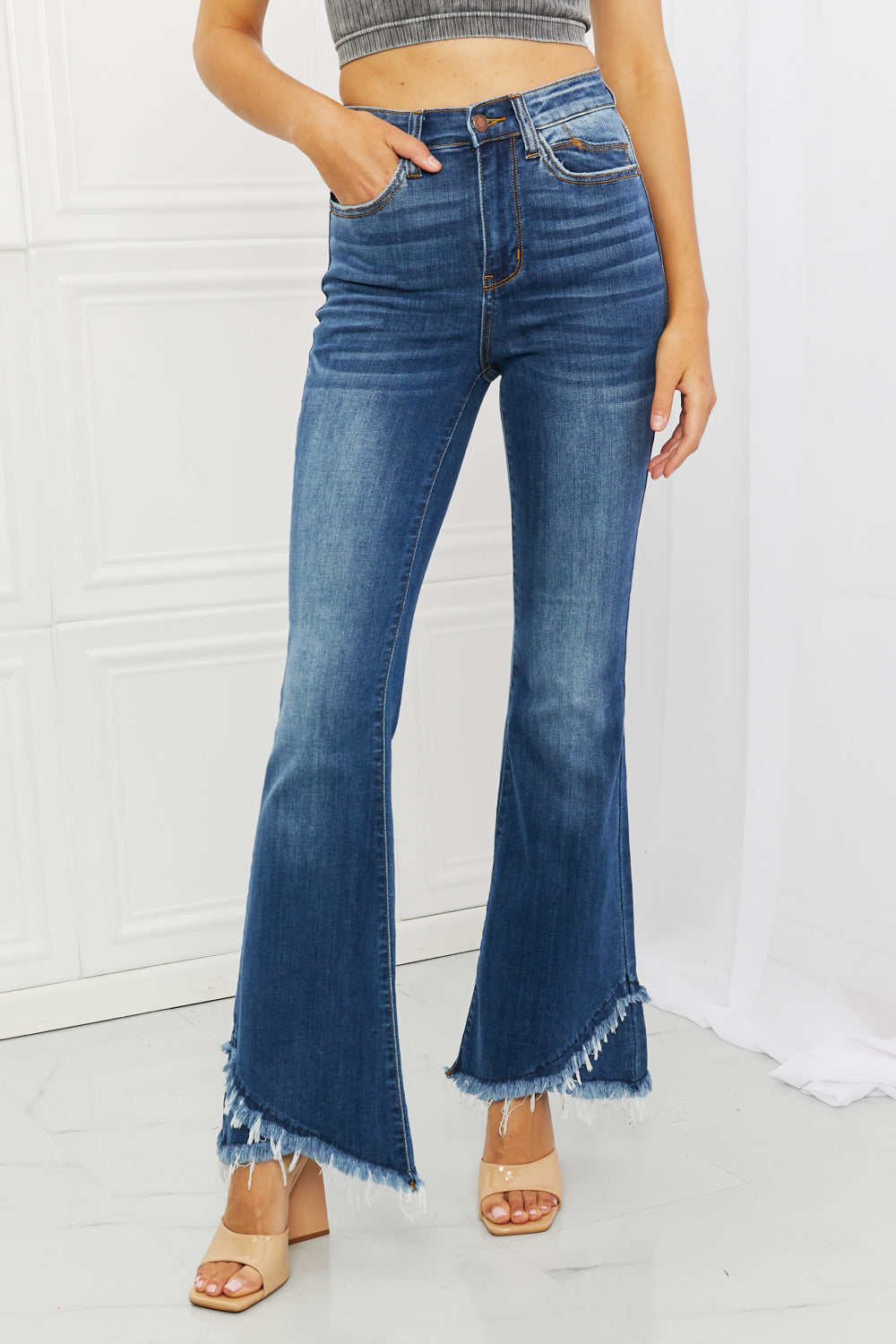 Judy Blue Eve Full Size High Waist Flared Jeans