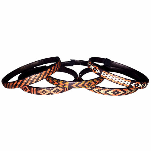 Narrow Cana Flecha Bracelet - Black & White