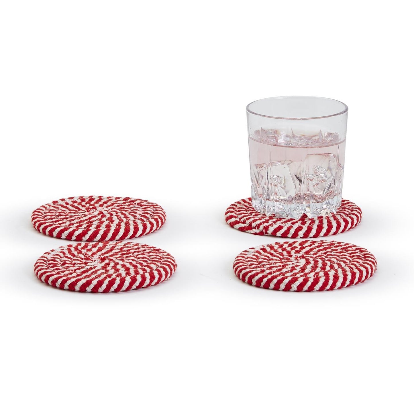 Candy Cane Coaster 4pk