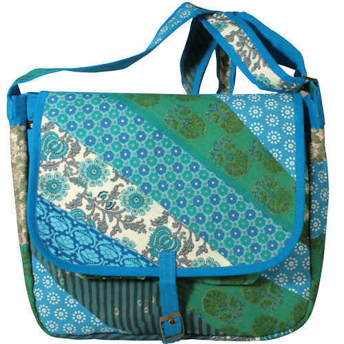 Patchwork Messenger Bag