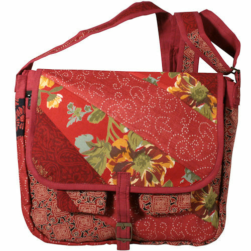 Patchwork Messenger Bag