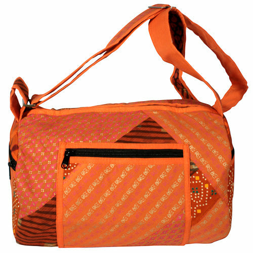 Round Patchwork Sports Bag