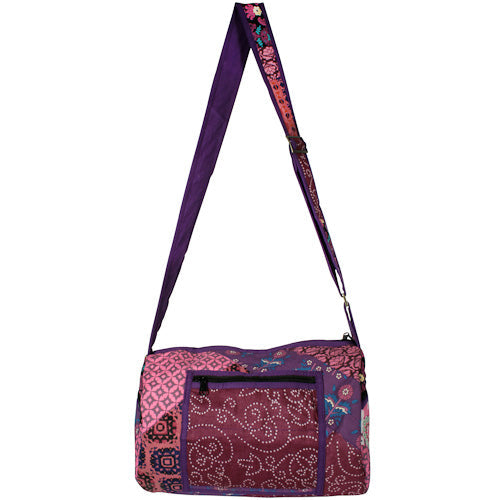 Round Patchwork Sports Bag