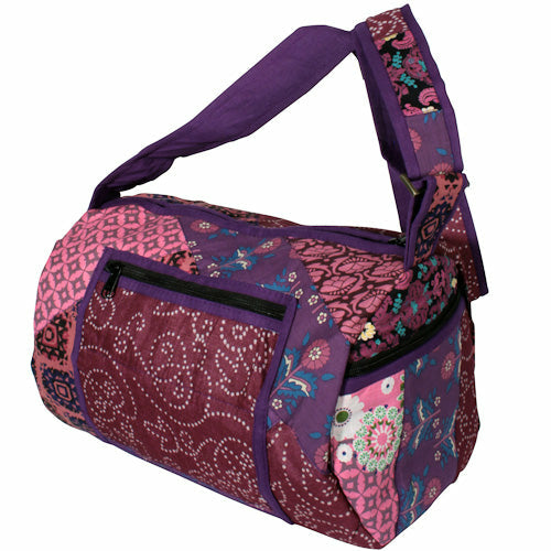 Round Patchwork Sports Bag