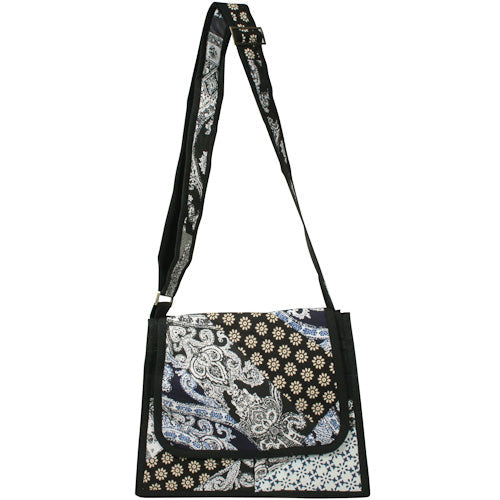 Trapezoid Patchwork Shoulder Bag