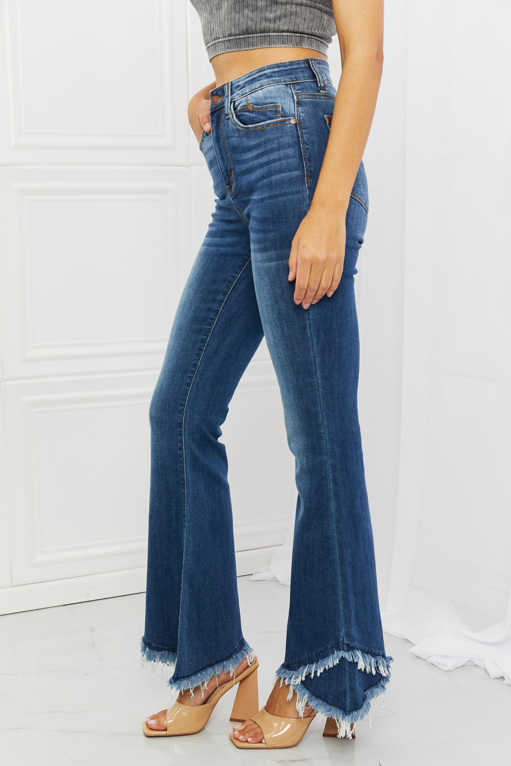 Judy Blue Eve Full Size High Waist Flared Jeans