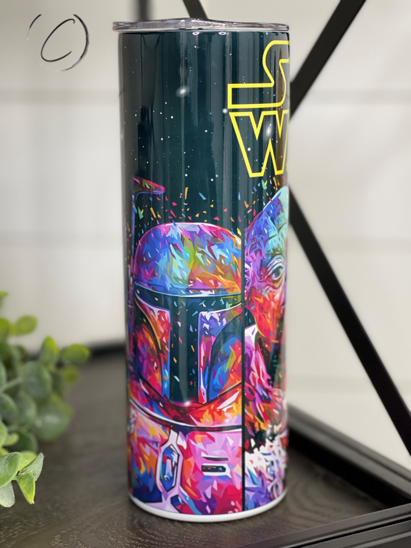 Abstract Star Wars 20oz Skinny Tumbler