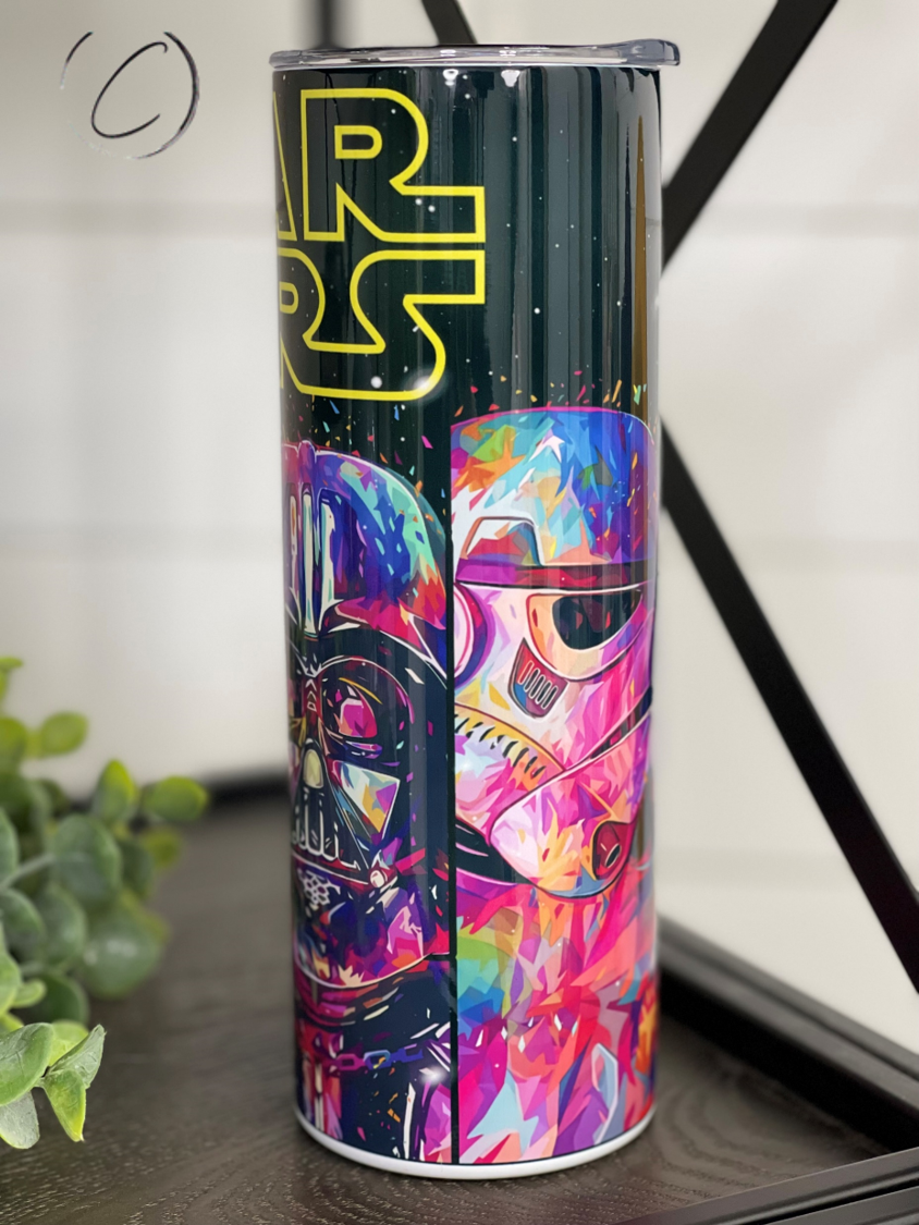 Abstract Star Wars 20oz Skinny Tumbler