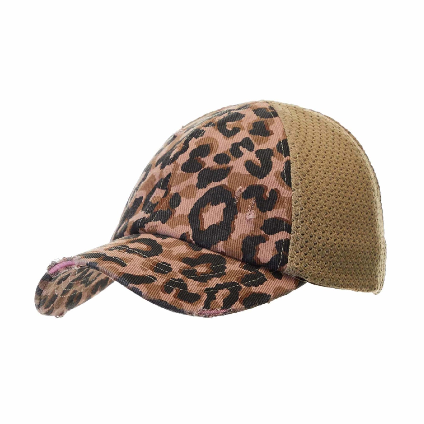 CC Leopard Women Hats Extremely Comfy Fit Ponytail Cap