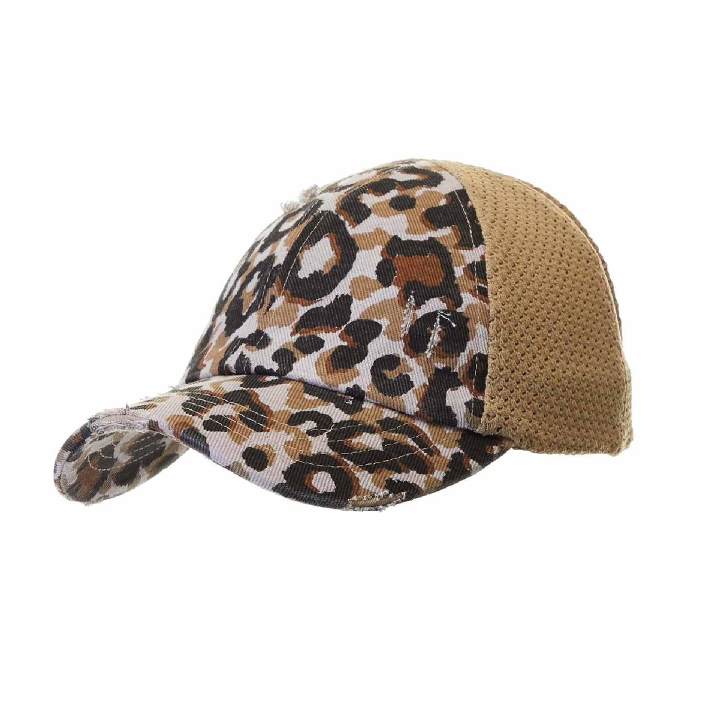 CC Leopard Women Hats Extremely Comfy Fit Ponytail Cap