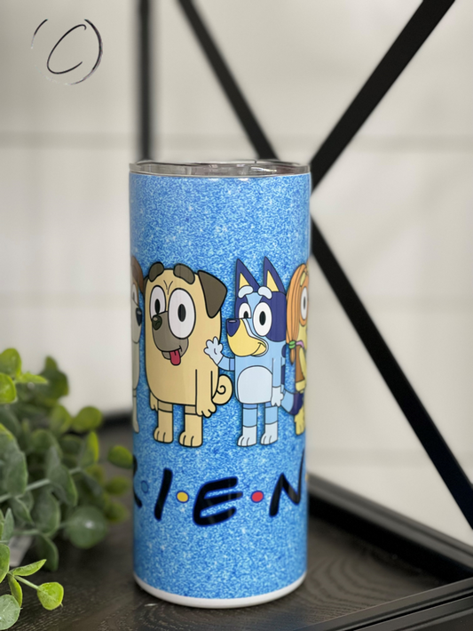 Bluey F*R*I*E*N*D*S 15oz Kids Skinny Tumbler