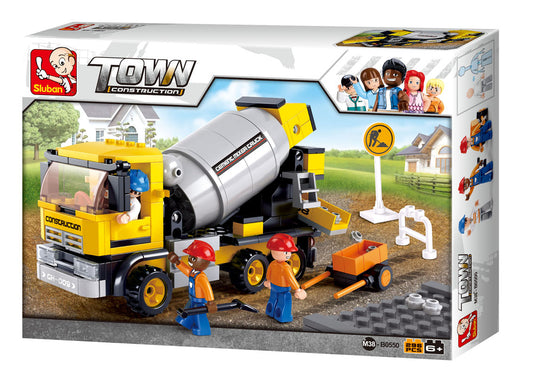 Sluban 550  Construction Cement Mixer Truck Building Brick Kits (296 P