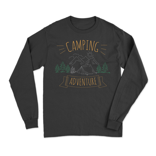 Camping Adventure Men Long Sleeve Shirt