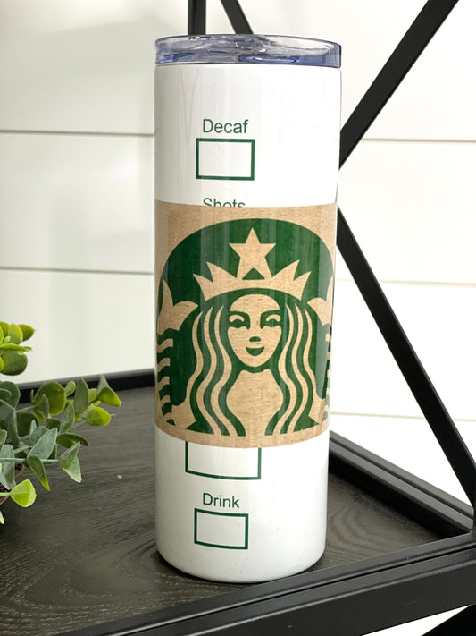 Classic Starbucks 20oz Skinny Tumbler