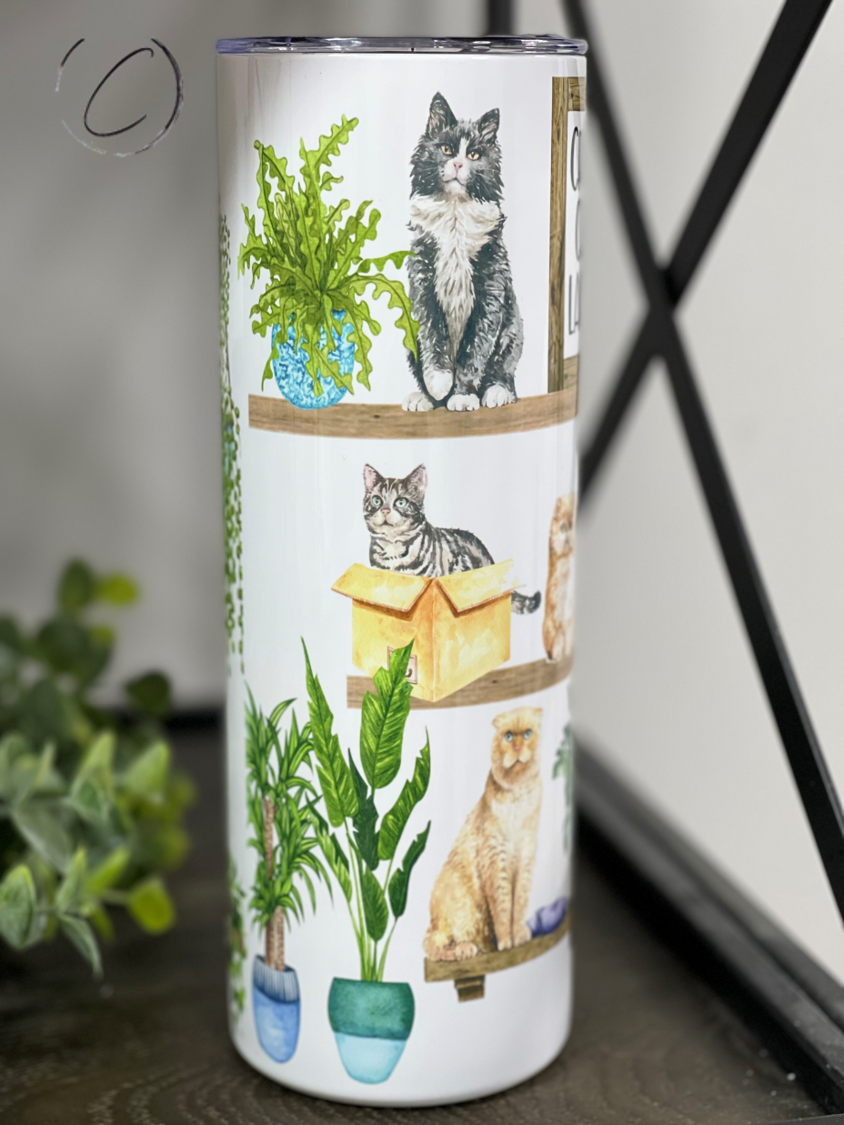 Crazy Cat Lady 20oz Skinny Tumbler