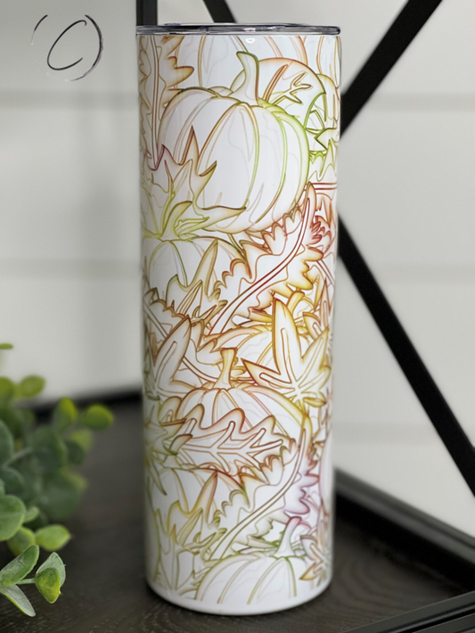 Crisp Fall 20oz Skinny Tumbler