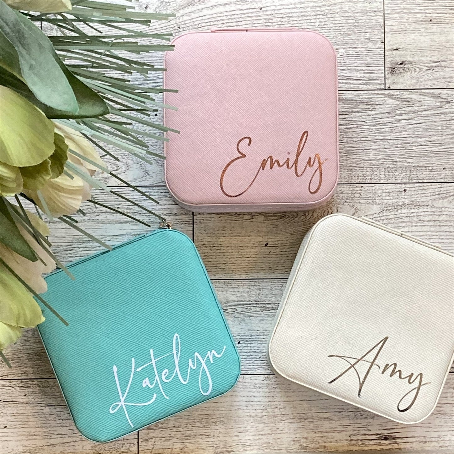 Travel Jewelry Box Personalized with Name