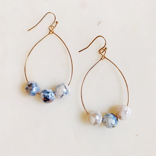 Teardrop Wire Earrings