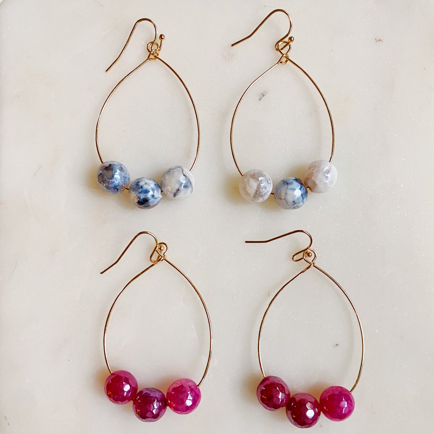 Teardrop Wire Earrings