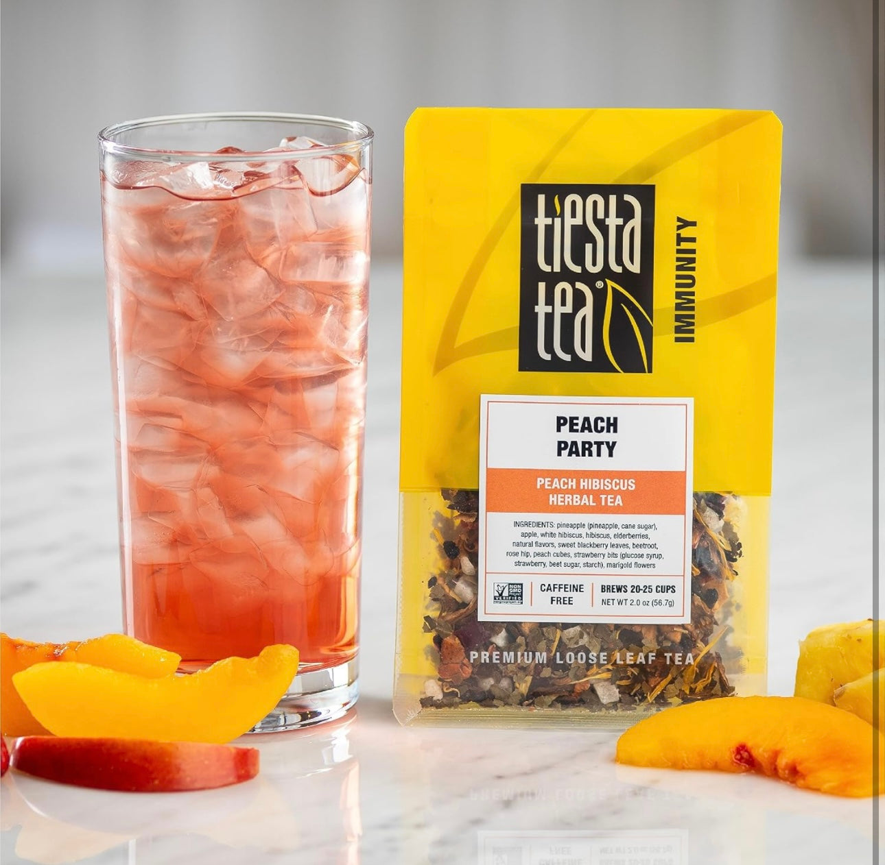 Tiesta Tea Immunity Peach Party Loose Tea