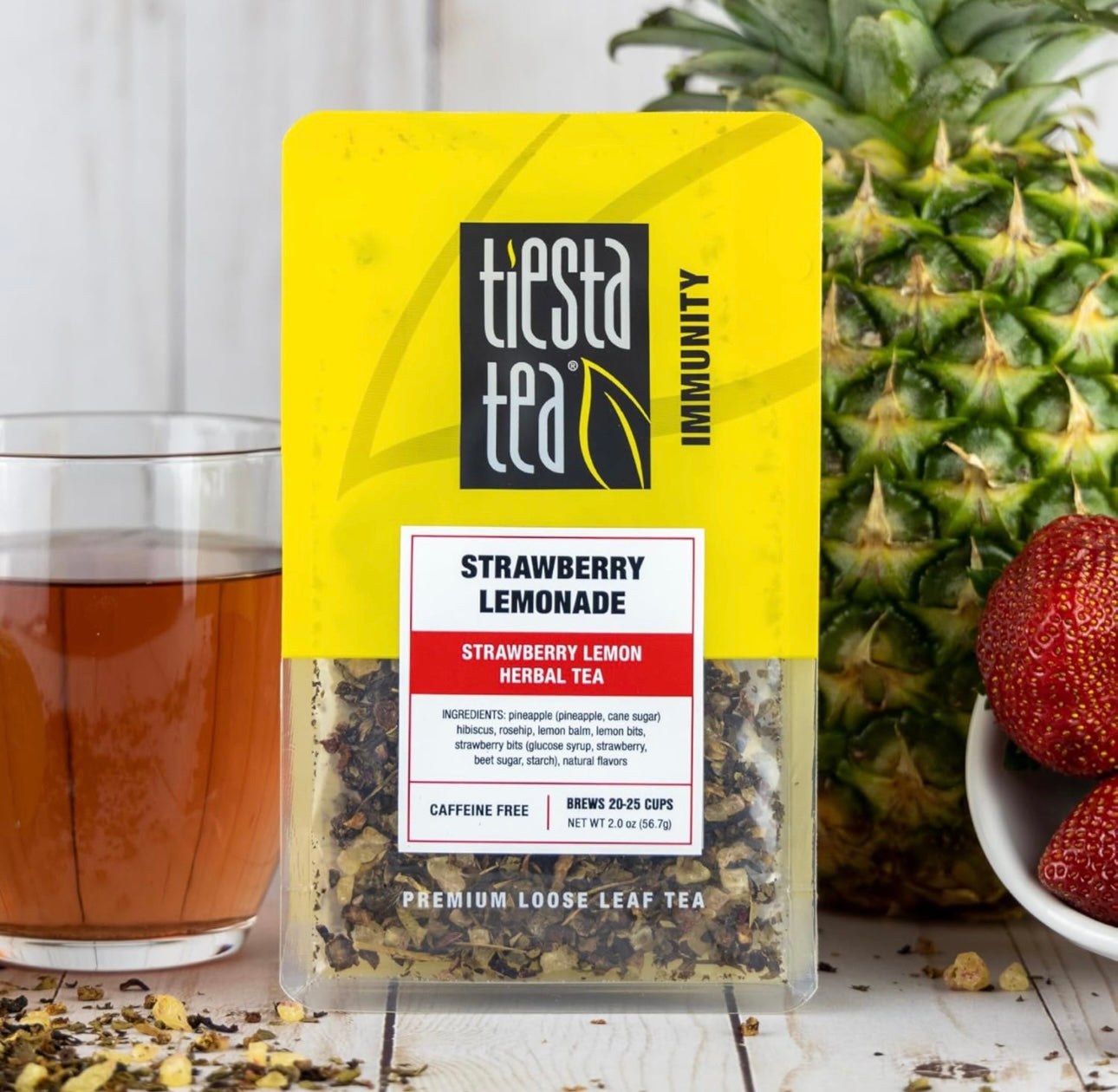 Tiesta Tea Immunity Strawberry Lemonade Loose Leaf Tea