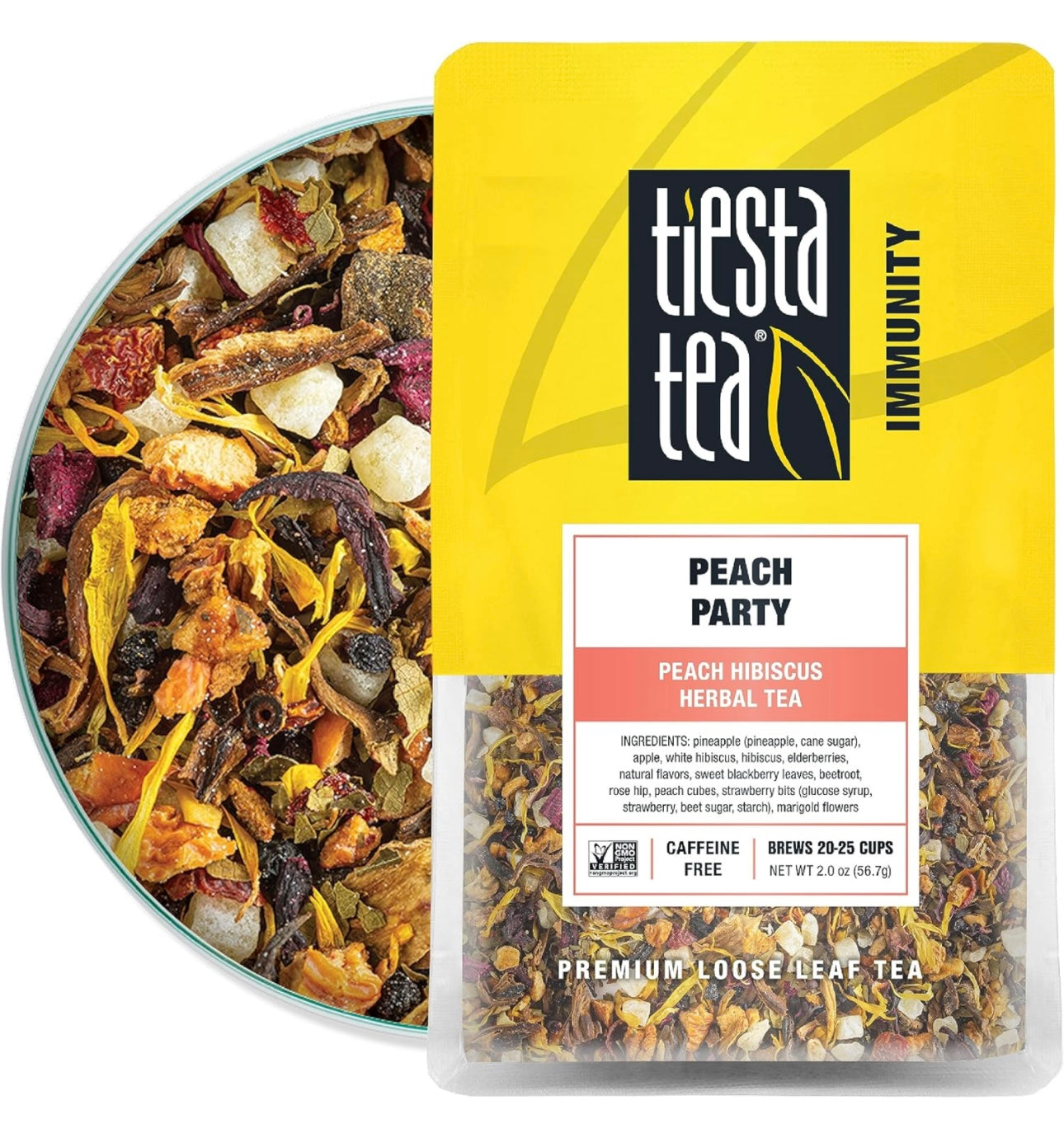 Tiesta Tea Immunity Peach Party Loose Tea