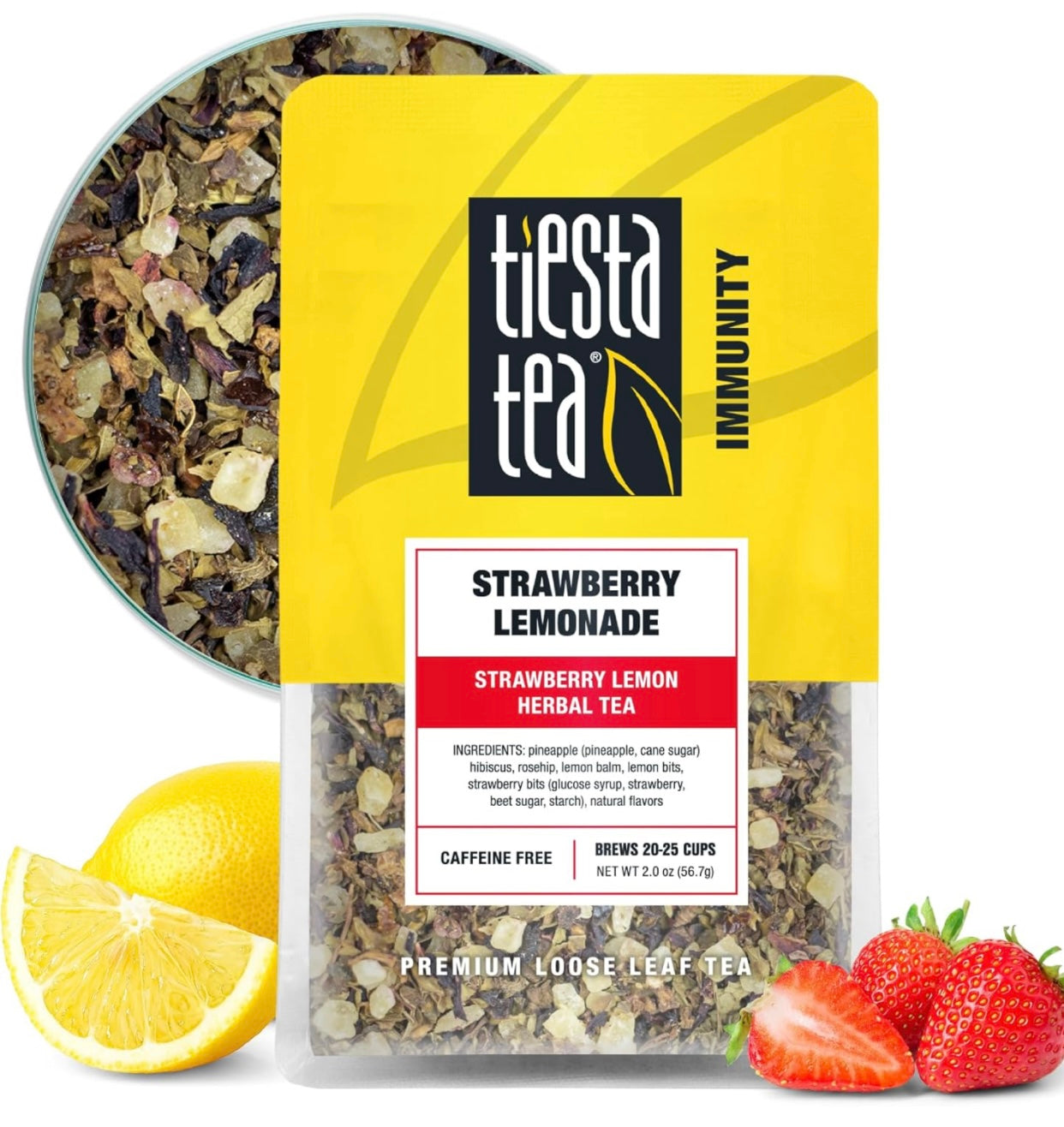 Tiesta Tea Immunity Strawberry Lemonade Loose Leaf Tea